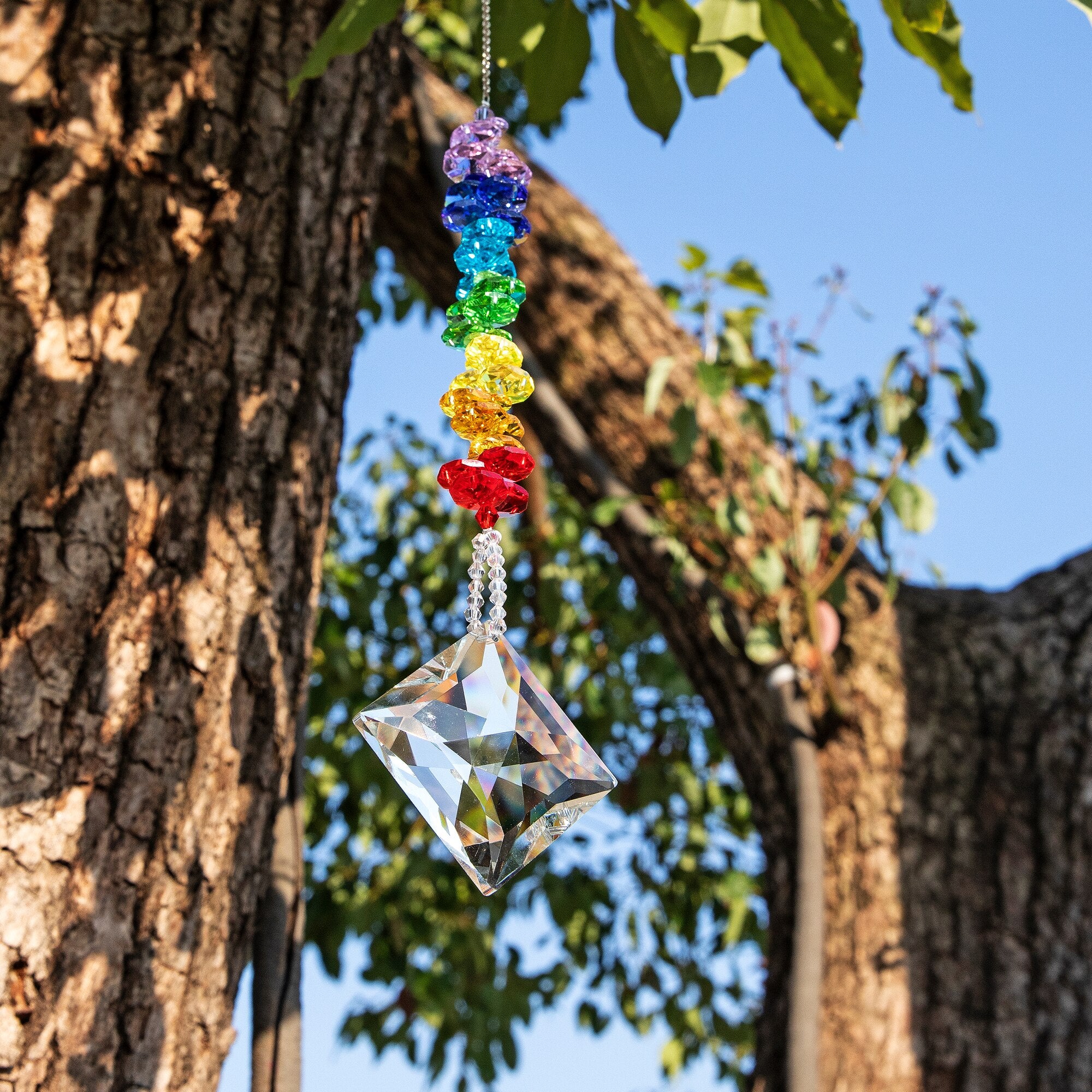 Rainbow Lucky Star Prism Suncatcher