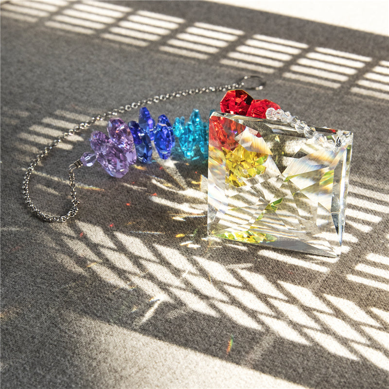 Rainbow Lucky Star Prism Suncatcher