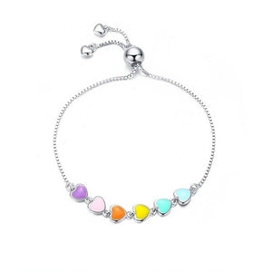 Pastel Sweethearts Slider Bracelet