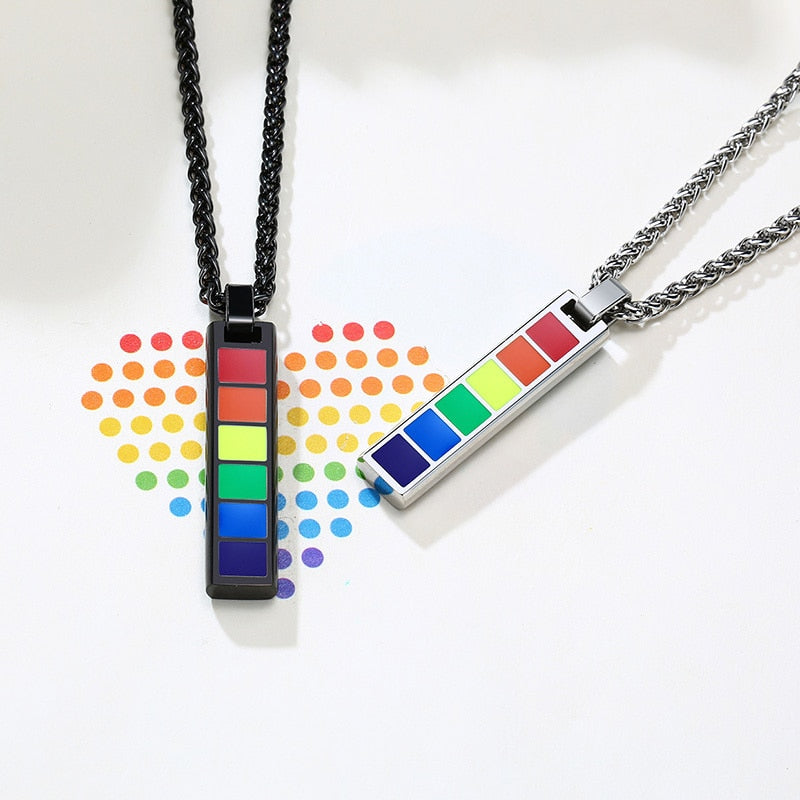 Pride Bar Tag Necklace