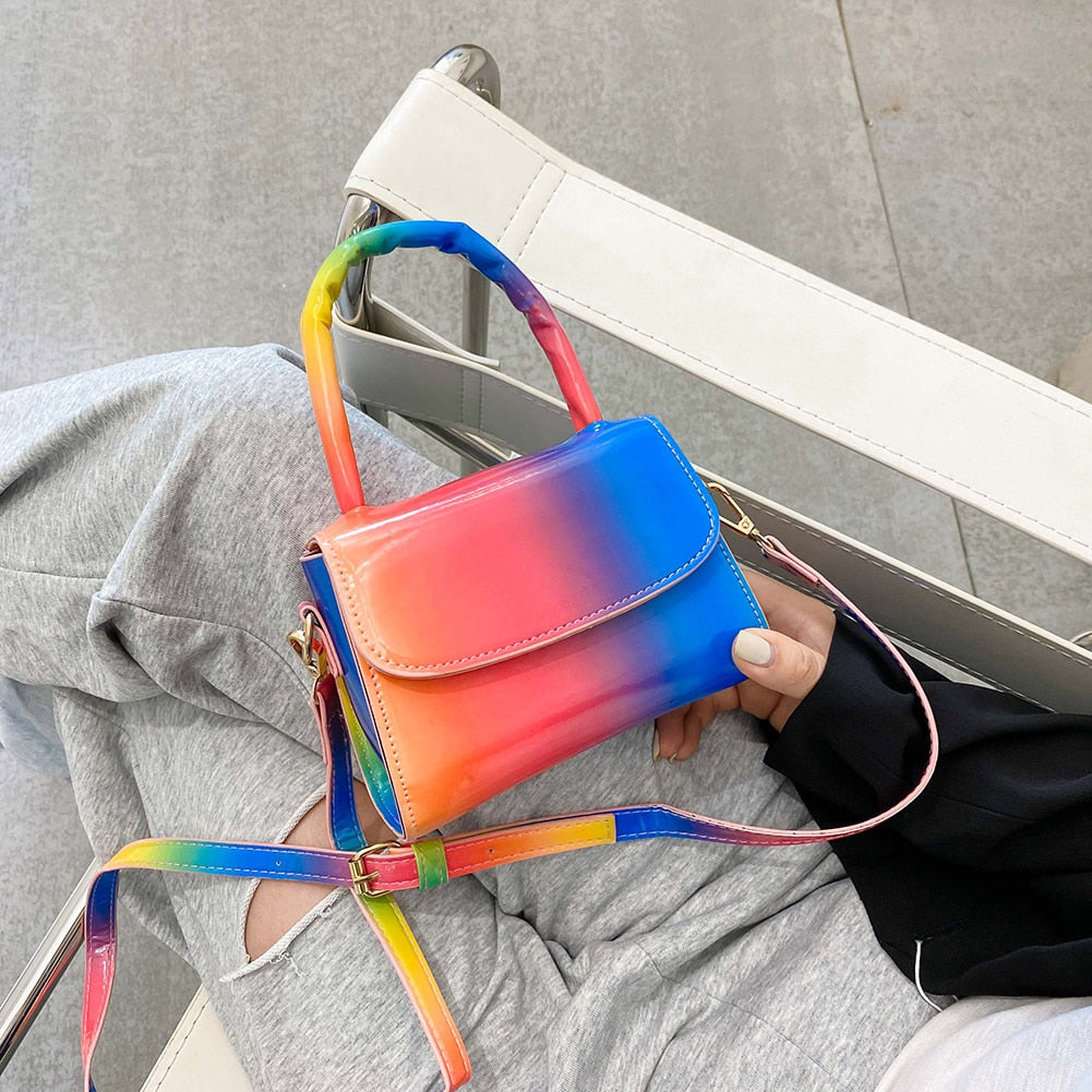 Rainbow Gradient Mini Sling Bag