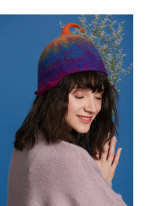 Rainbow Elf Wool Hat