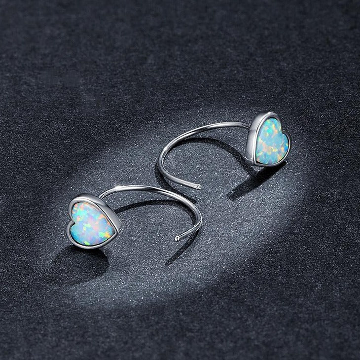 Aurora Hearts Opal Earrings