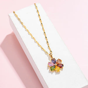 Rainbow Petals Necklace