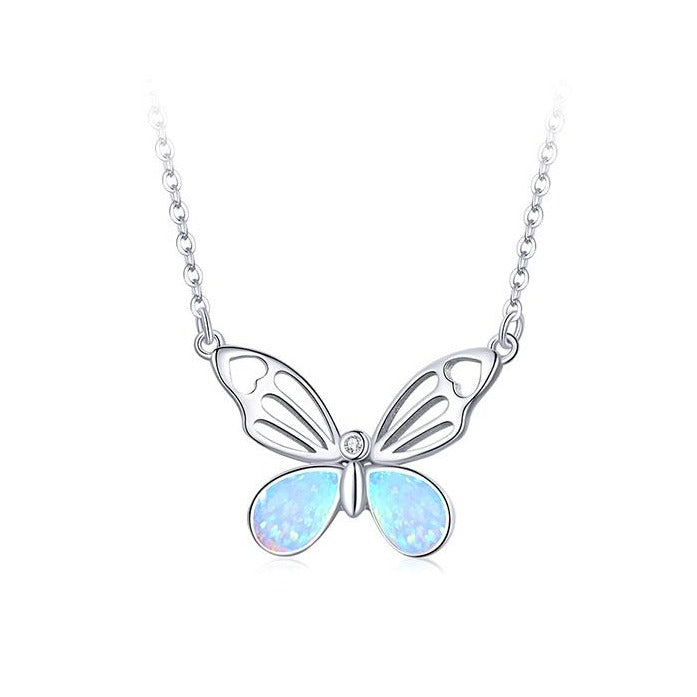 Bijoux Butterfly Opal Necklace