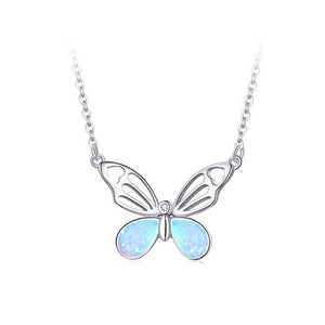 Bijoux Butterfly Opal Necklace