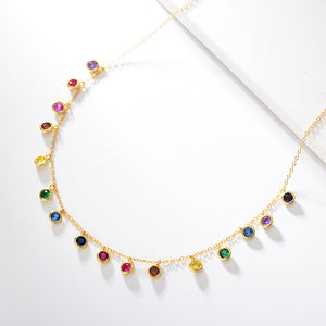 Rainbow Twinkle Charms Necklace