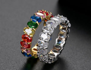 Rainbow Sparkles Ring