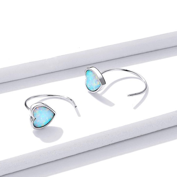 Aurora Hearts Opal Earrings