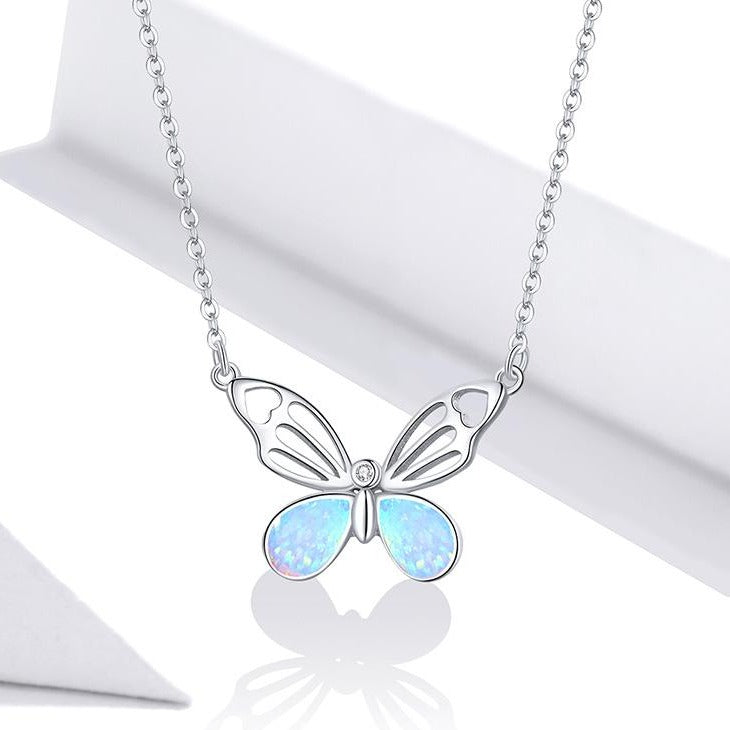 Bijoux Butterfly Opal Necklace