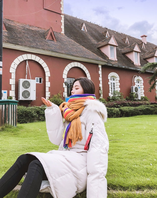 Rainbow Cashmere Scarf