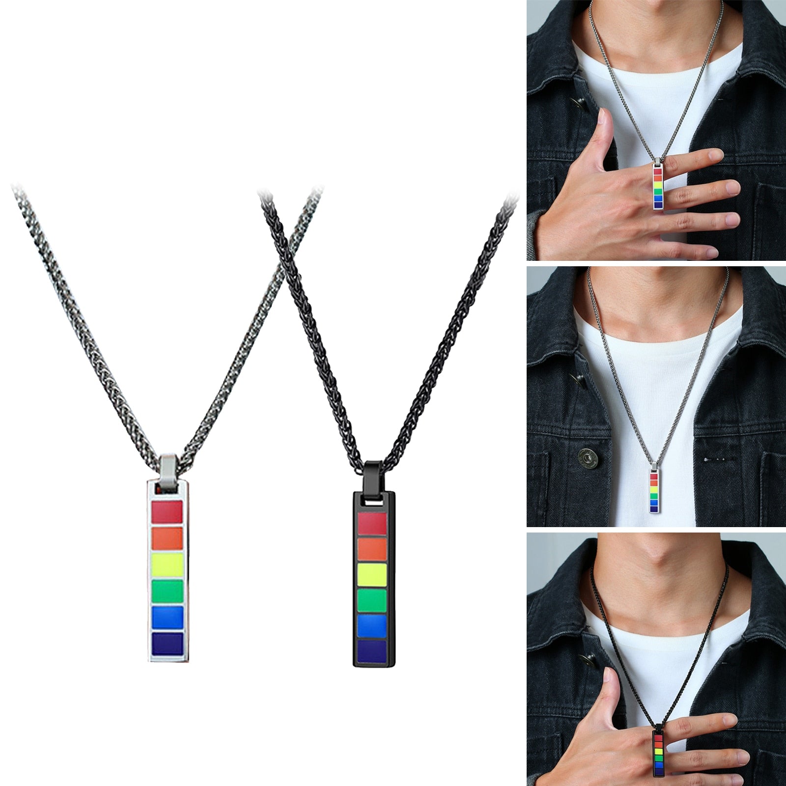 Pride Bar Tag Necklace