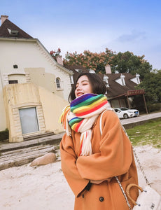 Rainbow Cashmere Scarf