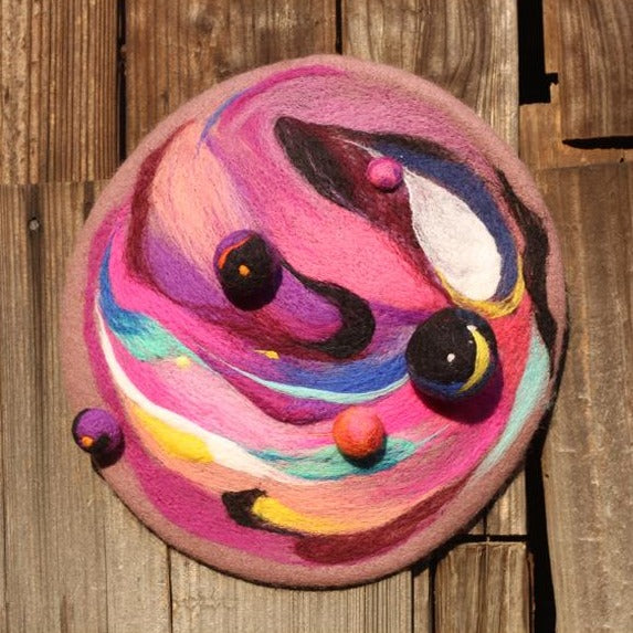 Painter's Color Palette Handmade Beret