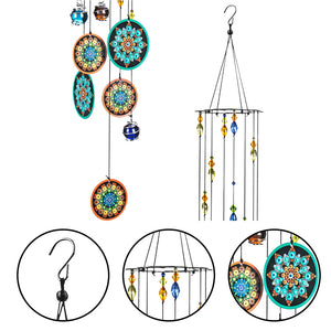 Rainbow Mandala Wind Chimes