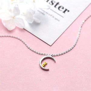 Rabbit Over the Moon Necklace