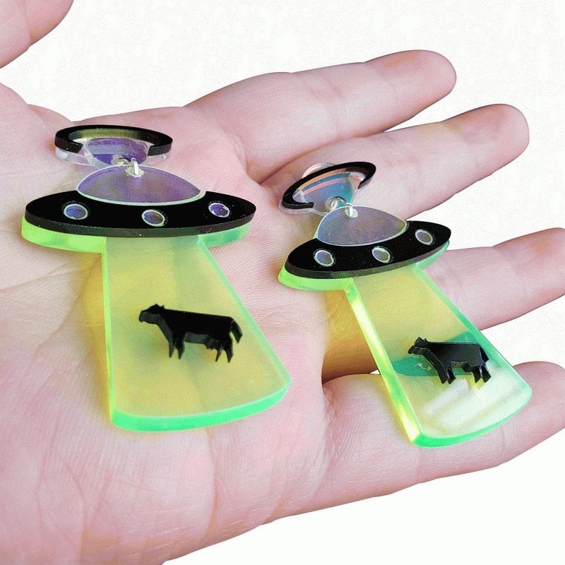 UFO Alien Abduction Earrings