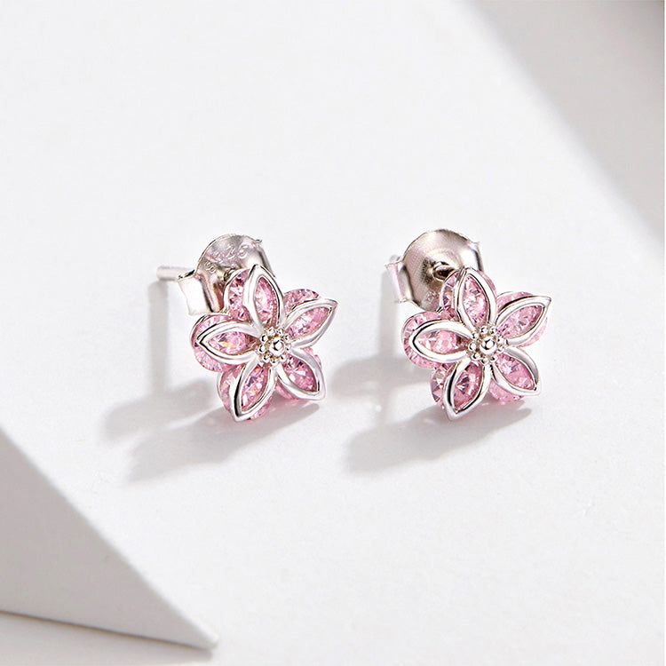 Crystal Sakura Petals Earrings