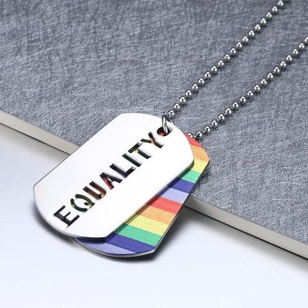 Pride Equality Dogtag Necklace