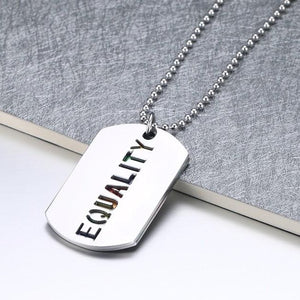 Pride Equality Dogtag Necklace