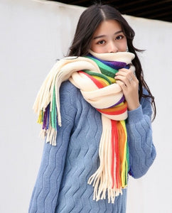 Rainbow Cashmere Scarf