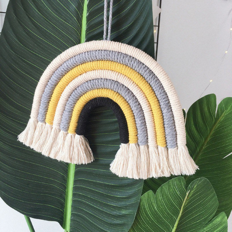 Rainbow Macrame Wall Decor