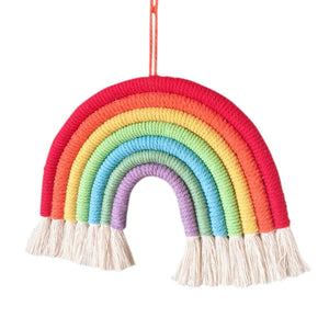 Rainbow Macrame Wall Decor