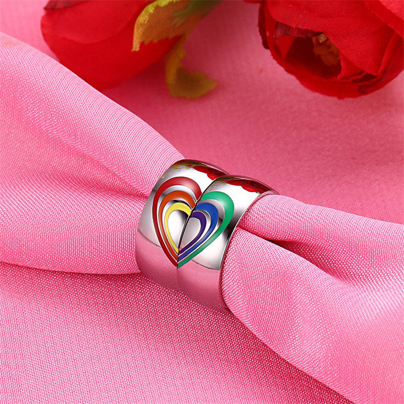 Pride Sweethearts Couple Rings