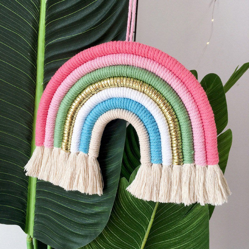 Rainbow Macrame Wall Decor