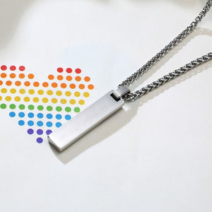 Pride Bar Tag Necklace