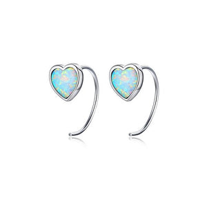 Aurora Hearts Opal Earrings