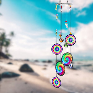 Rainbow Mandala Wind Chimes