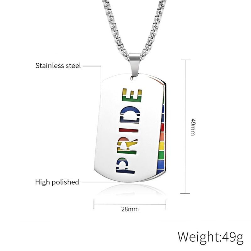 Pride Dogtag Necklace