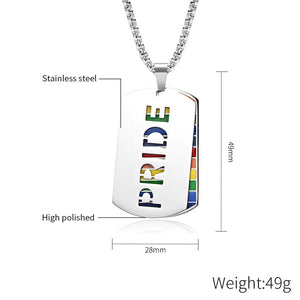 Pride Dogtag Necklace