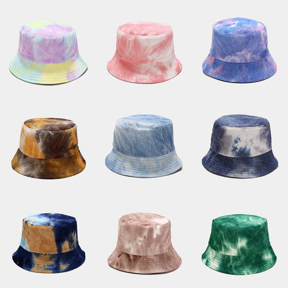 Tie-Dye Corduroy Bucket Hat