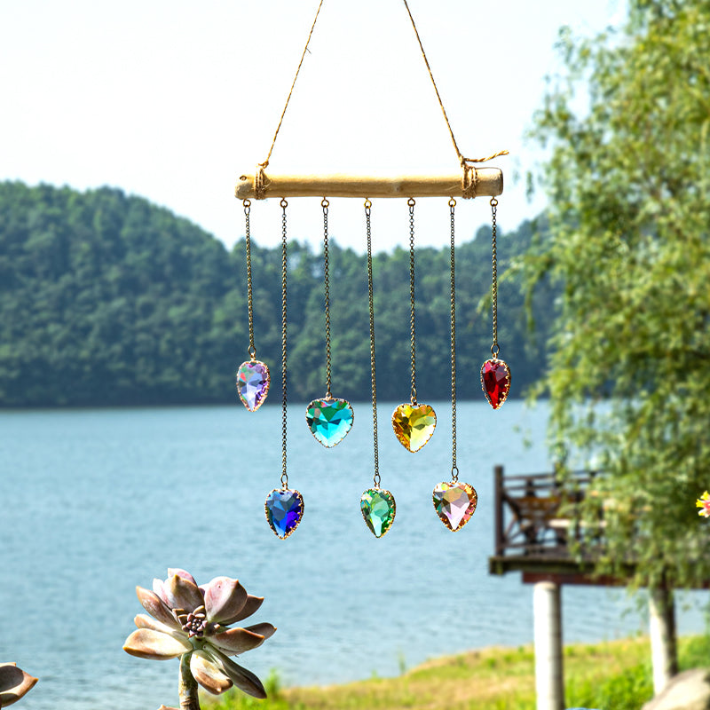 Rainbow Hearts Suncatcher