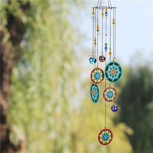 Rainbow Mandala Wind Chimes