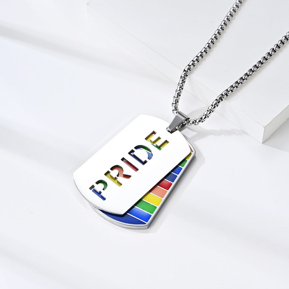 Pride Dogtag Necklace