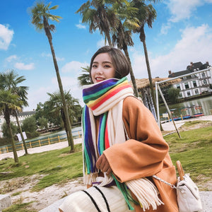 Rainbow Cashmere Scarf