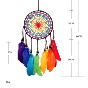 Handwoven Rainbow Dreamcatcher