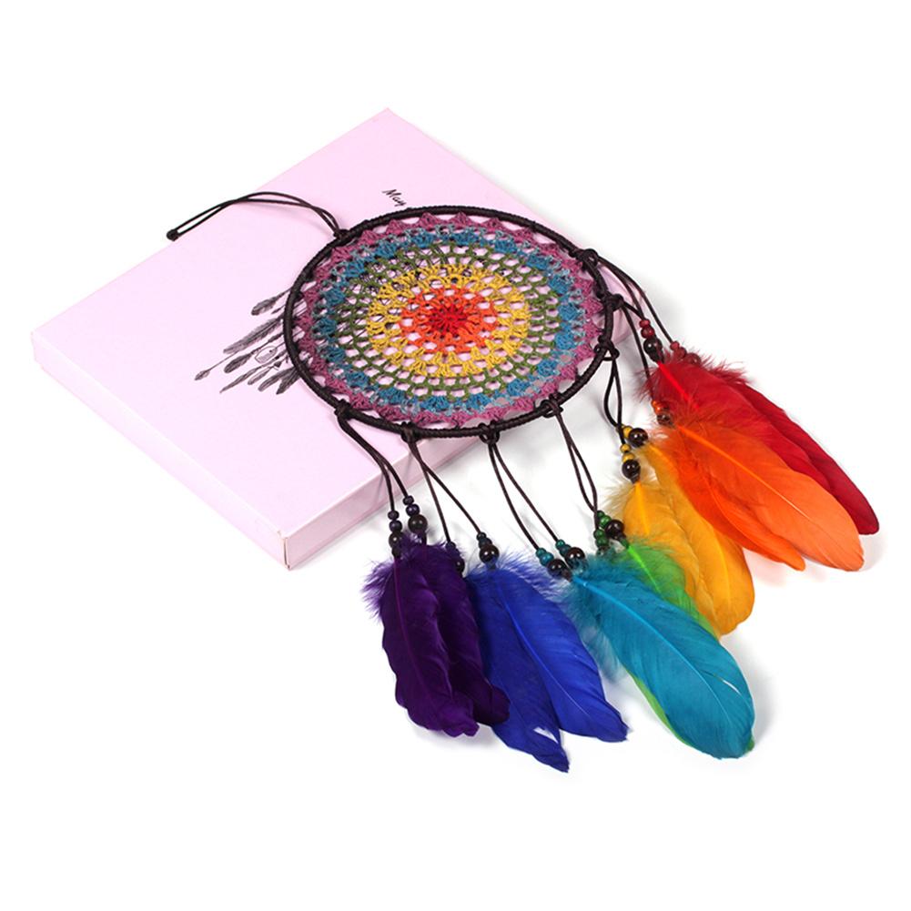 Handwoven Rainbow Dreamcatcher