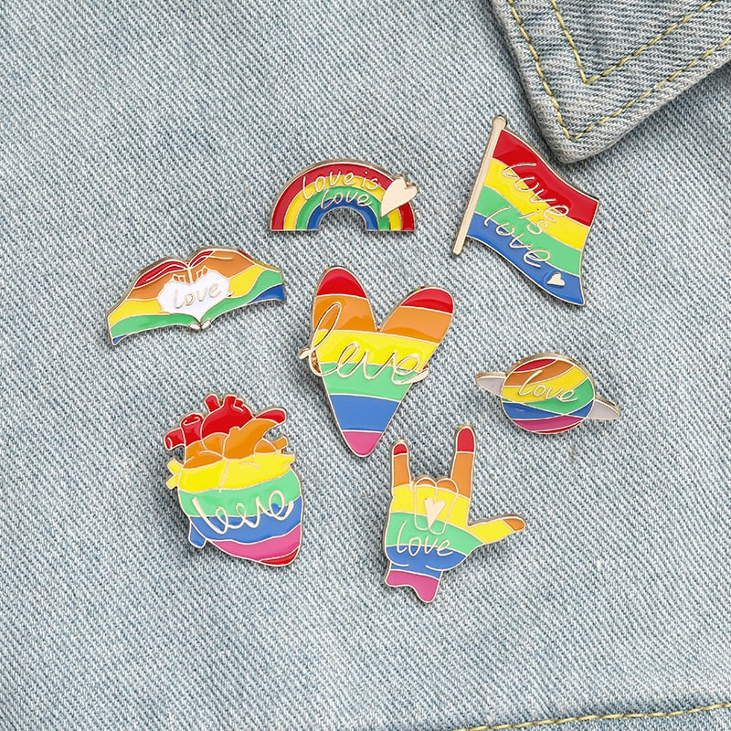 Love is Love Pride Enamel Pins