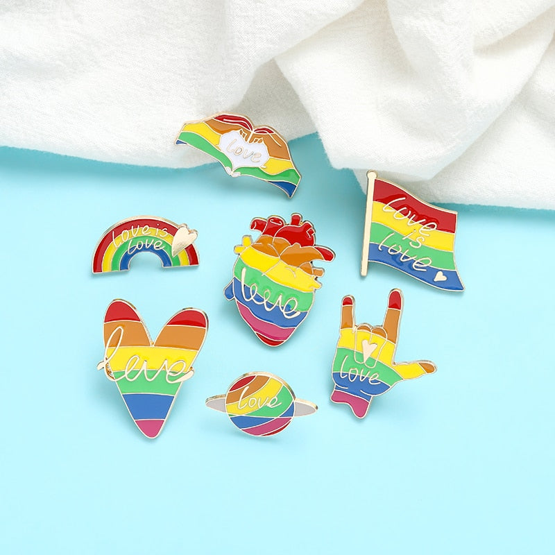 Love is Love Pride Enamel Pins