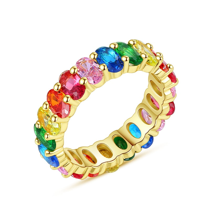 Rainbow Sparkles Ring