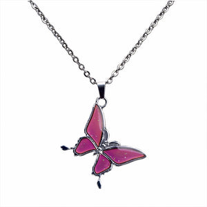 Dreamy Butterfly Mood Necklace & Ring