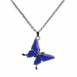 Dreamy Butterfly Mood Necklace & Ring