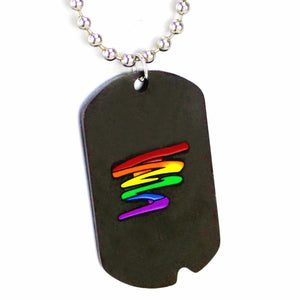 "On the Inside, I'm Really Gay" Dog Tag Necklace