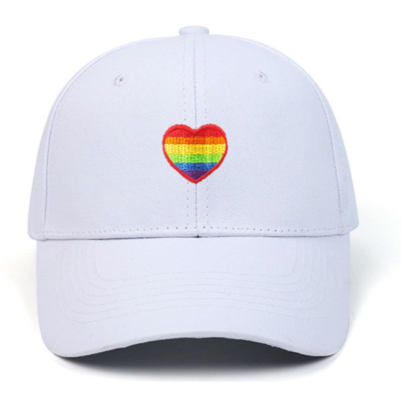 Pride Heart Baseball Cap - The Rainbow Locker