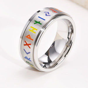 Pride Runes Spinner Ring