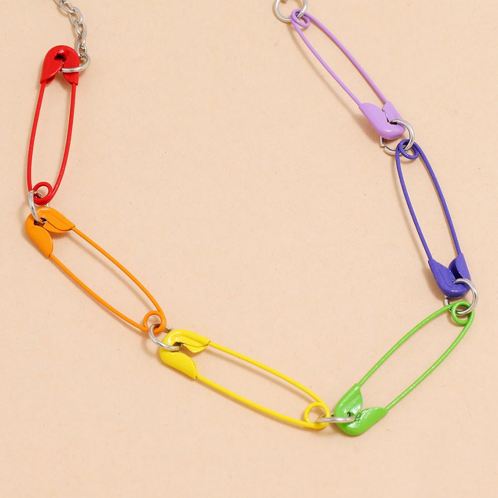 Pride Safety Pins Necklace